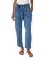 Tie Front High Rise Straight Ankle Jeans - Image 6